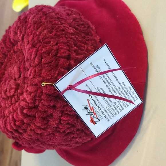 Delphy Vivienne Cranberry hat - Picture 2 of 3